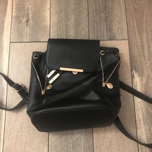 Black Mini Backpack